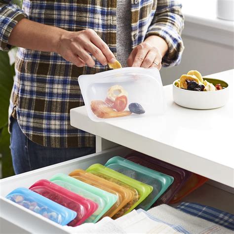 stasher bag storage|reusable food storage bags.